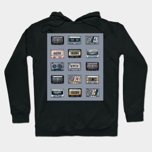 audio music cassettes, tapes Hoodie